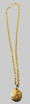 Vintage Quilted CC Necklace