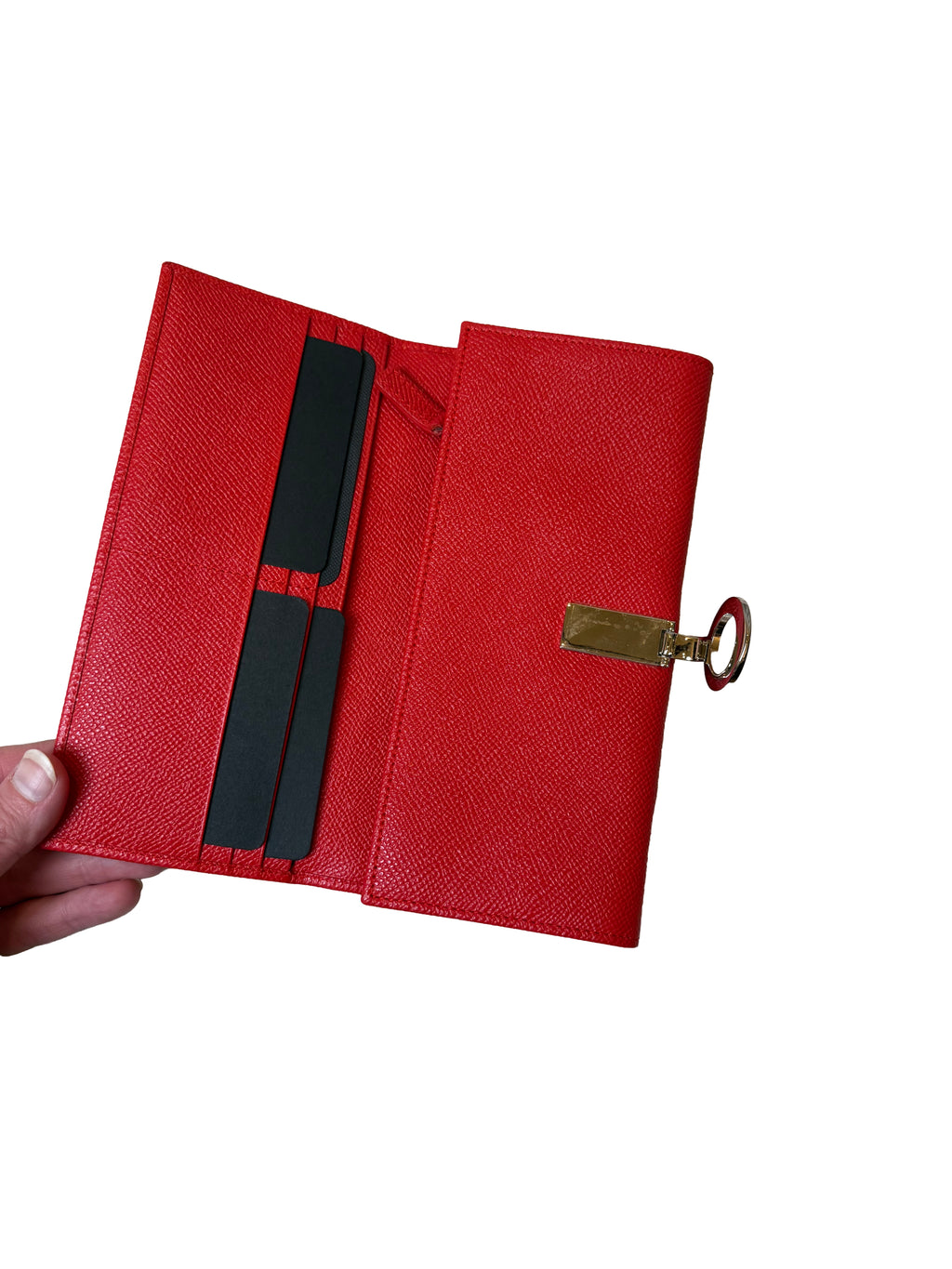 Bvlgari B.Zero1 Long Wallet In Red Leather - Image 1