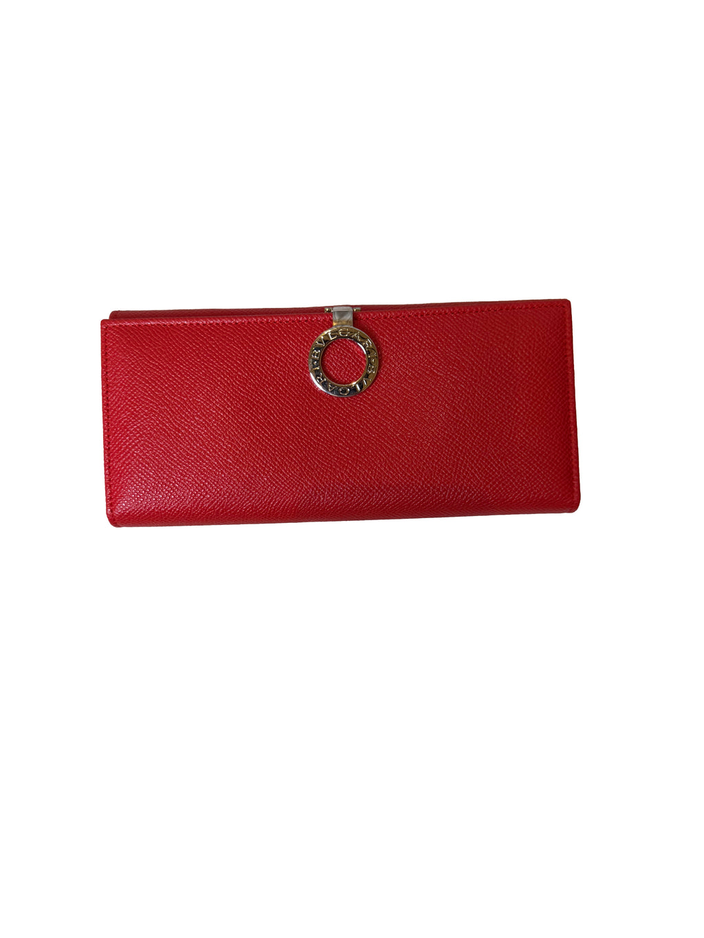 Bvlgari B.Zero1 Long Wallet In Red Leather