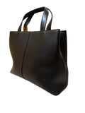 Black Burberry Leather Tote - Image 1