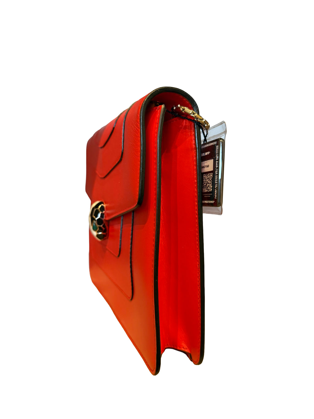 Bvlgari Serpenti Forever Shoulder Bag Crafted From Red Leather