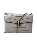 Bvlgari Serpenti Forever Shoulder Bag Crafted From Beige Calf Leather - Image 1