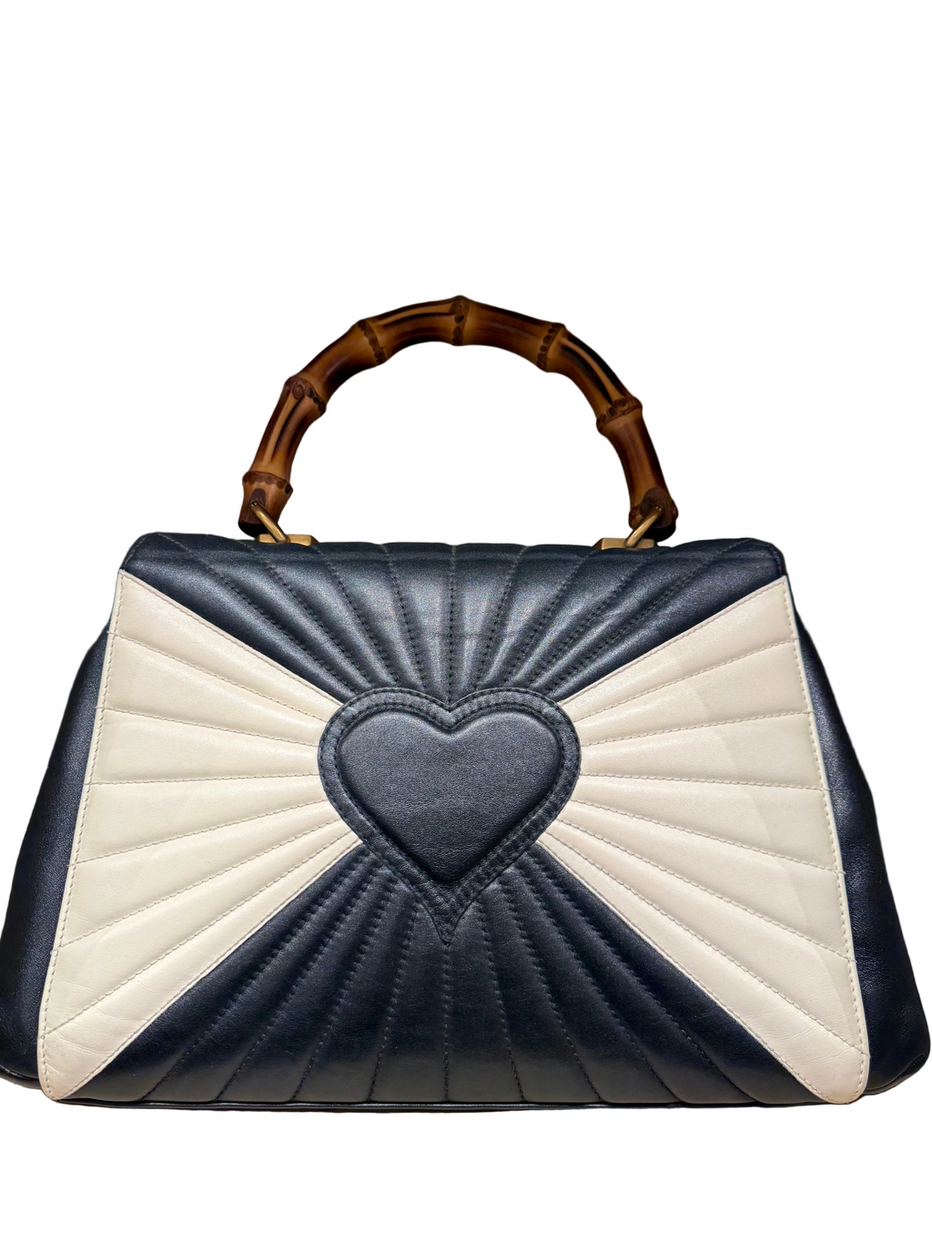 Gucci Calfskin Bamboo Trapuntata Queen Margaret Tote