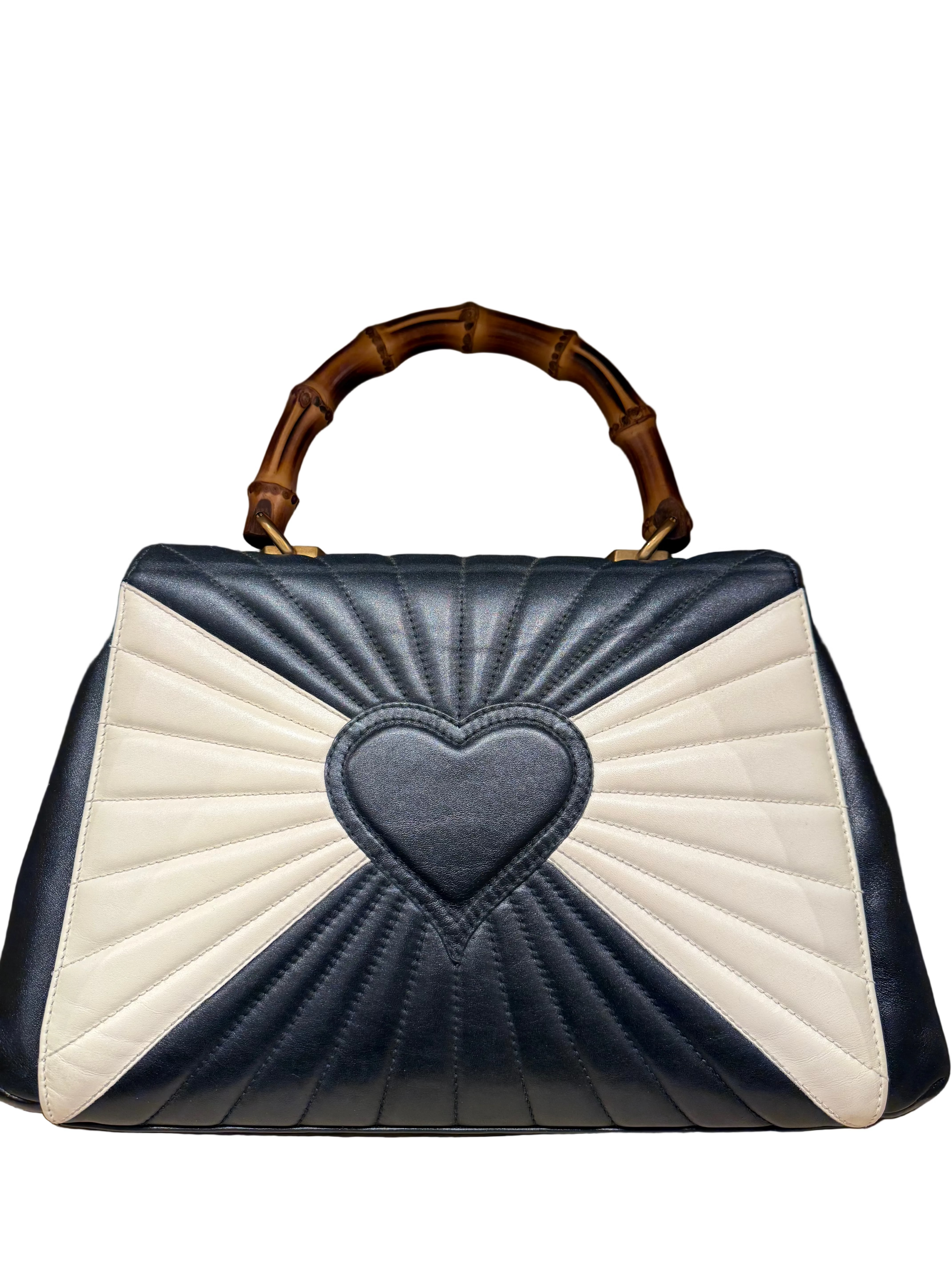 Gucci Calfskin Bamboo Trapuntata Queen Margaret Tote