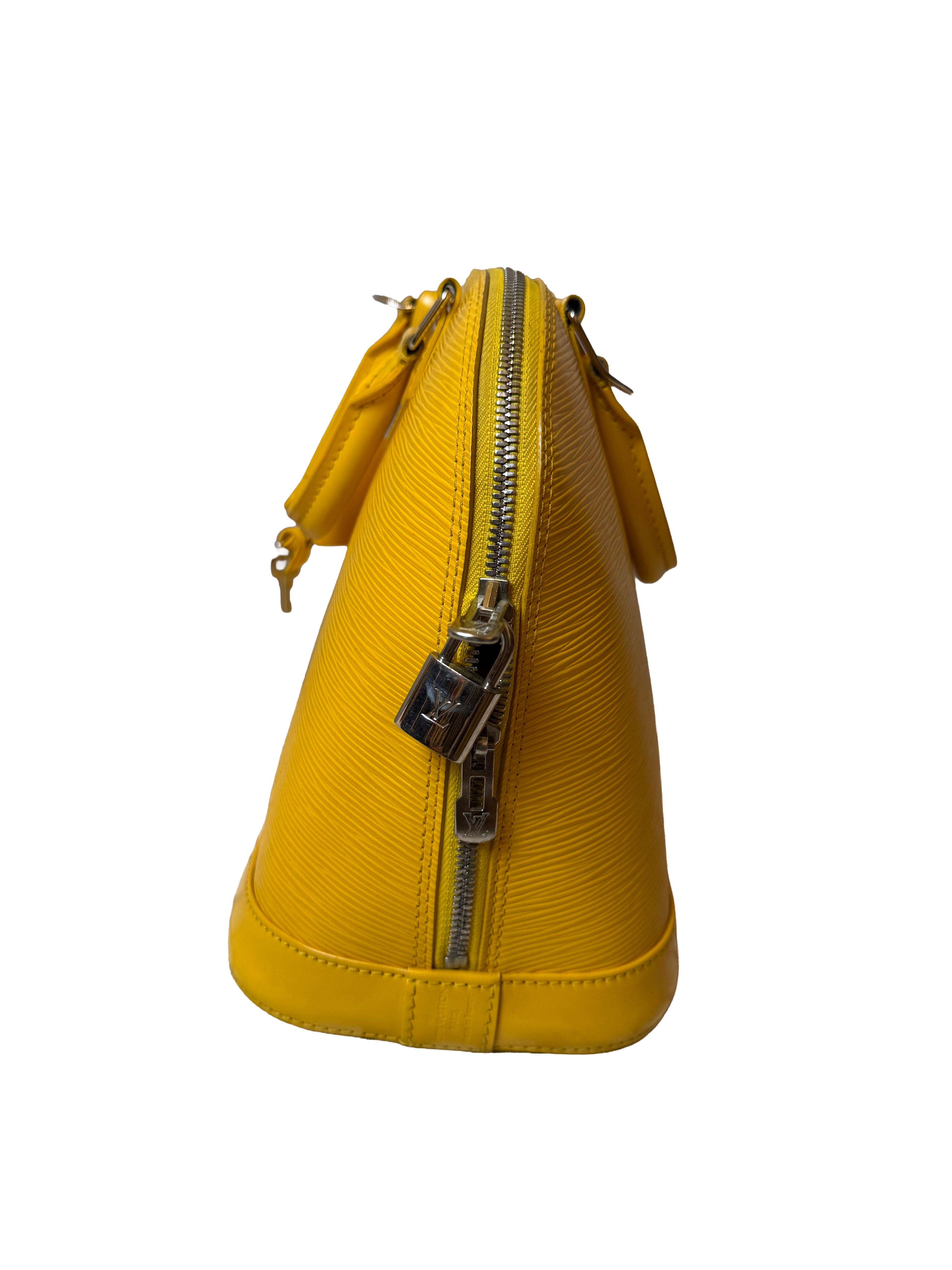 Pre-owned Louis Vuitton Alma Yellow Epi Leather Top Handle Bag 25780896 - Image 2