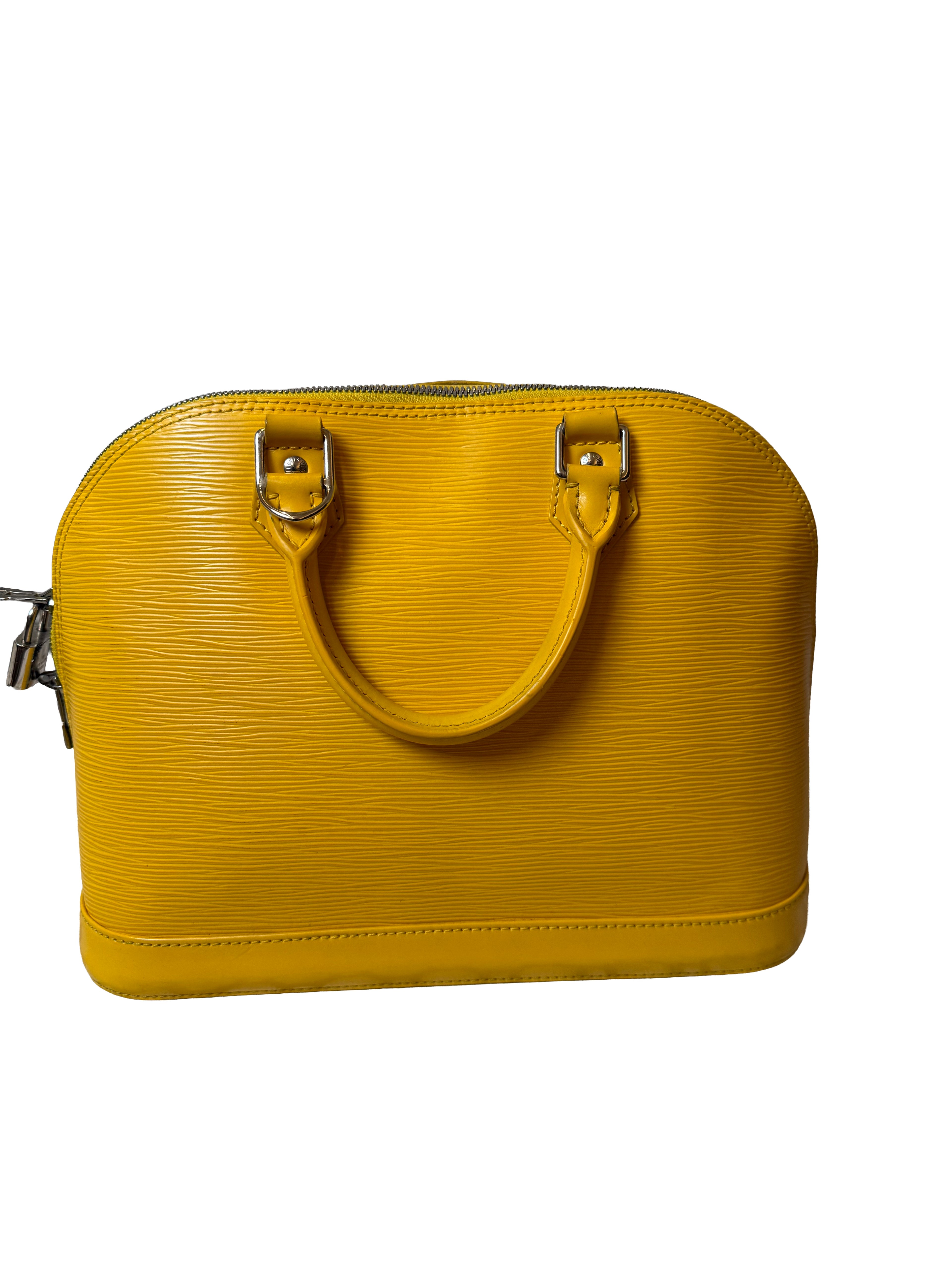 Pre-owned Louis Vuitton Alma Yellow Epi Leather Top Handle Bag 25780896 - Image 3