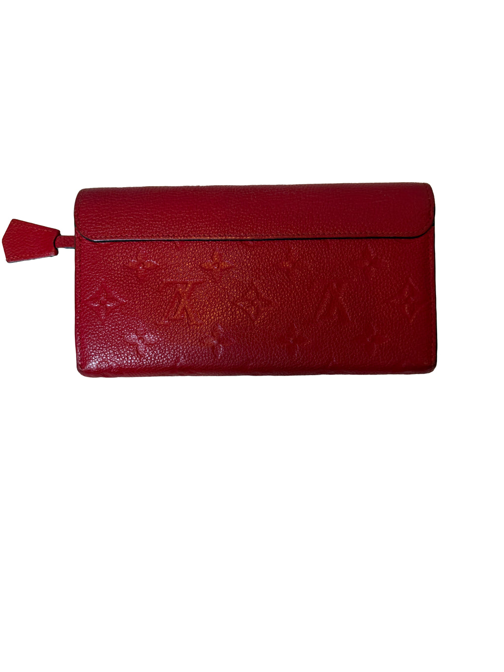 Louis Vuitton Portefeuille Pont Neuf Wallet In Cerise Monogram Empreinte Leather