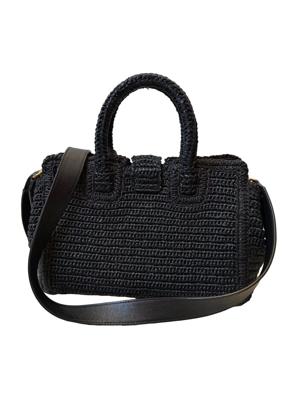 Saint Laurent Rafia Tote Bag