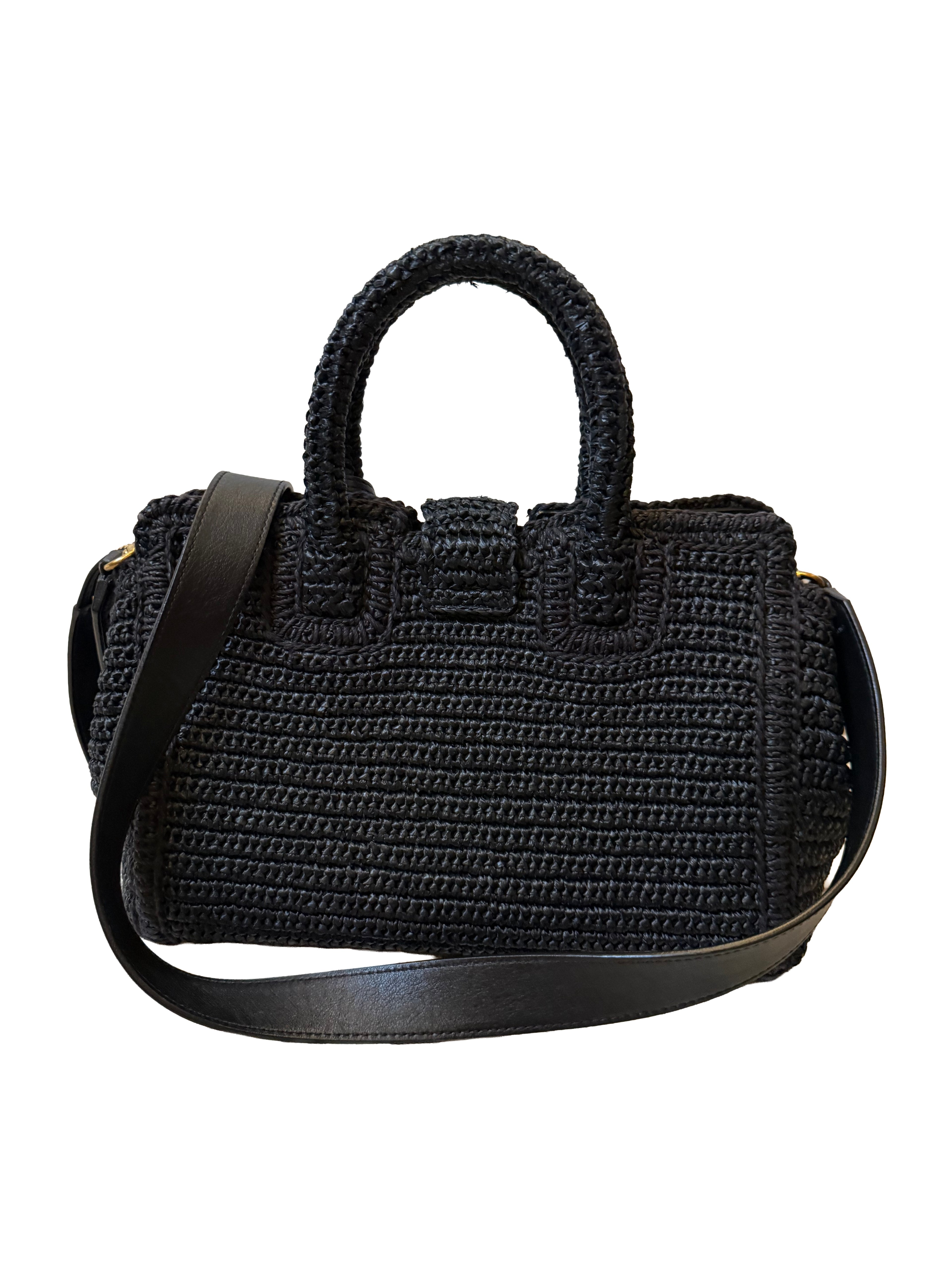 Saint Laurent Rafia Tote Bag