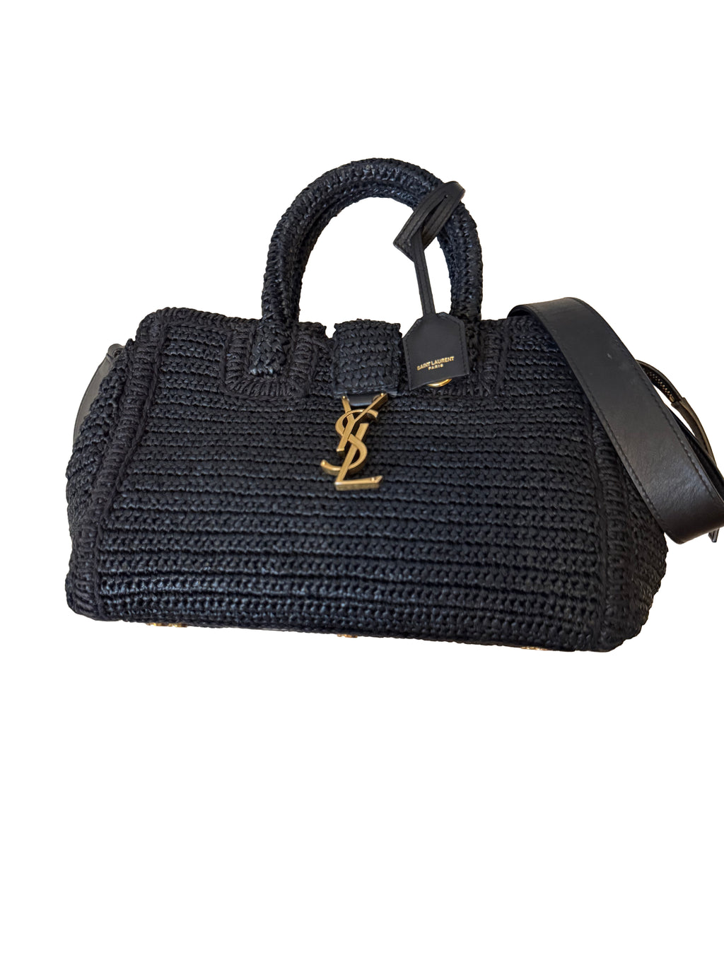 Saint Laurent Rafia Tote Bag
