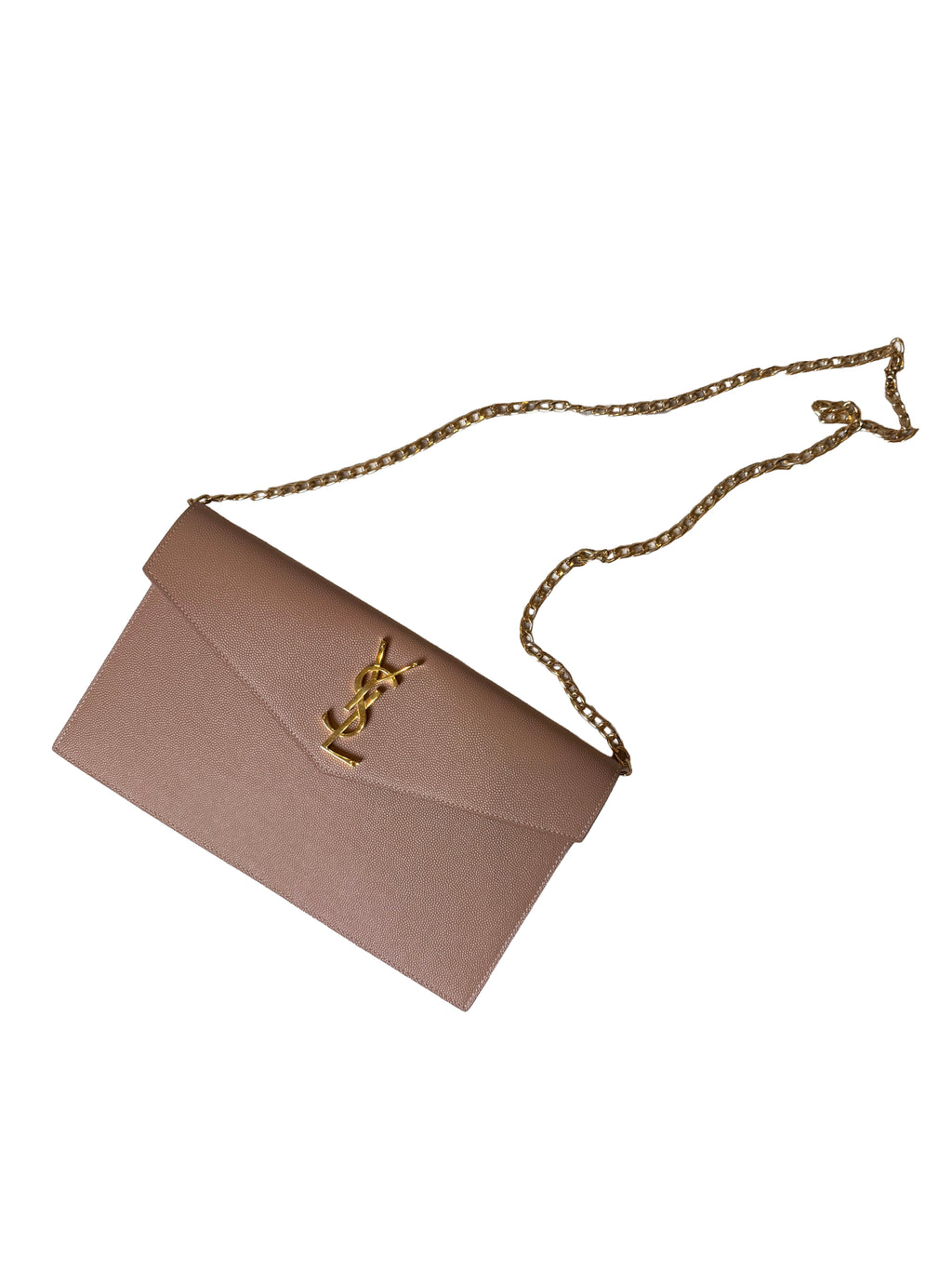 Saint Laurent Uptown Pouch In Grain De Poudre Leather