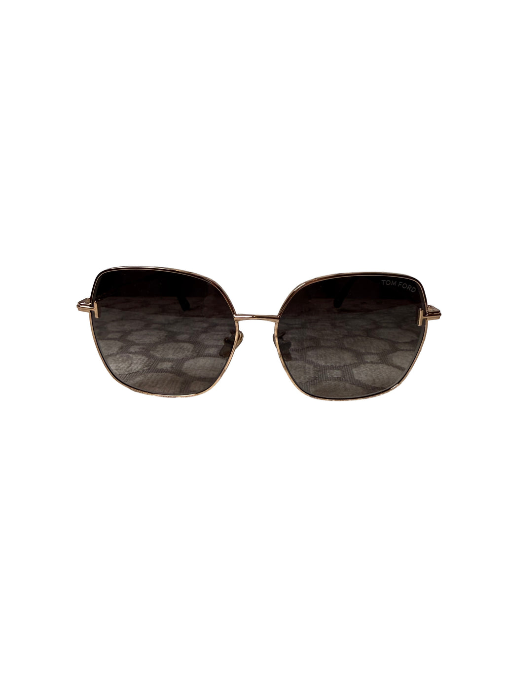 Tom Ford Women S Square Sunglasses Model Ft1250 K In A Shiny Rose Gold Or Gold Finish With Smoke Gradient Lenses