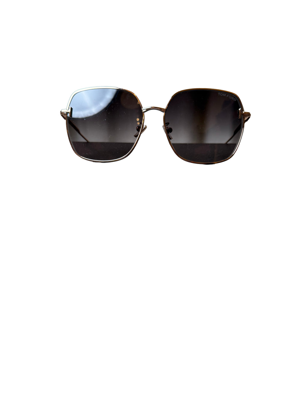 Tom Ford Women S Square Sunglasses Model Ft1250 K In A Shiny Rose Gold Or Gold Finish With Smoke Gradient Lenses