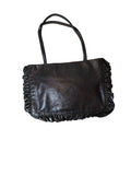 Miu Miu Patent Leather Crocodile Embossed Shoulder Bag Black, 2015-2020 - Image 1